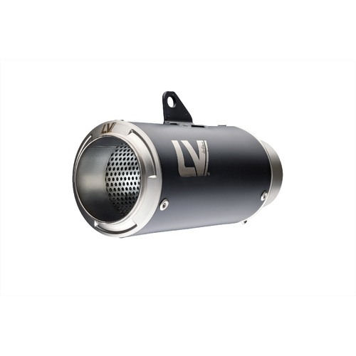 LEO VINCE SLIP-ON STAINLESS BLACK LV-CORSA MUFFLER RSV4 1100 / FACTORY / TUONO V4 '21>