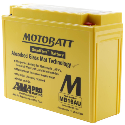 MOTOBATT BATTERY QUADFLEX AGM - MB16AU