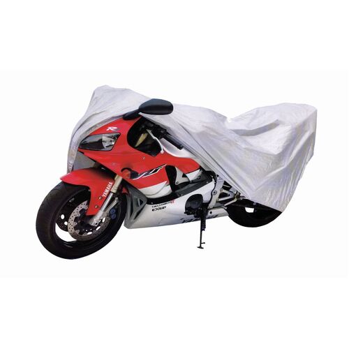 MOTORCYCLE SPECIALTIES BIKE COVER SILVER - SMALL