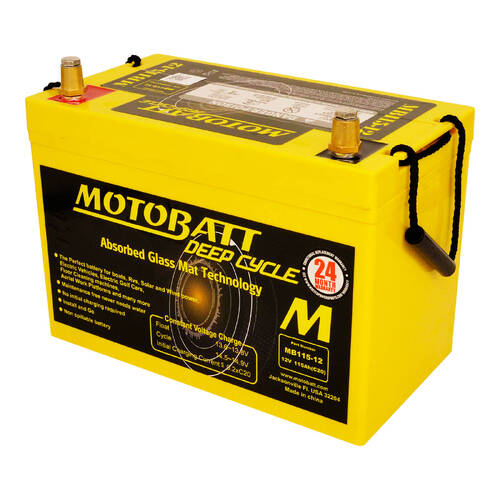 MOTOBATT DEEP CYCLE AGM 115AH/C20 - MB115
