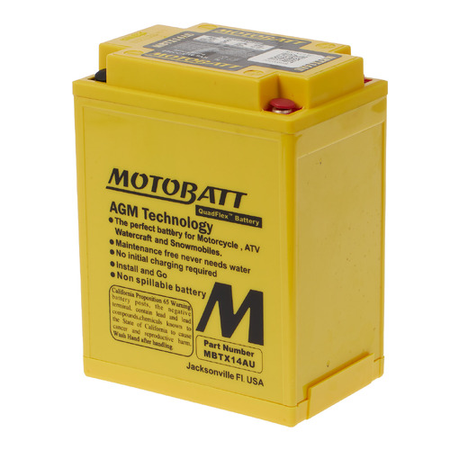 MOTOBATT BATTERY QUADFLEX AGM - MBTX14AU