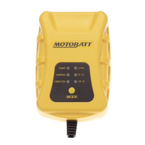 MOTOBATT TECH 1 4 STAGE 6V/12V 1.0A LITHIUM CHARGER