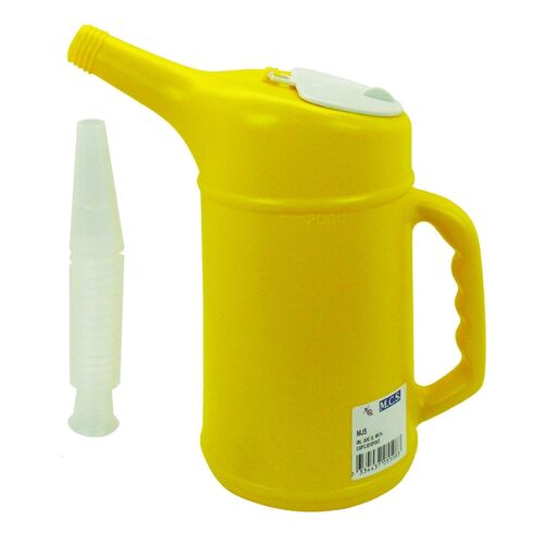 MOTORCYCLE SPECIALTIES OIL JUG 2L WITH CAP/LID/SPOUT - MJ5