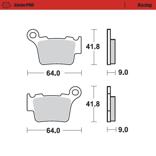 MOTO MASTER SINTERPRO RACING BRAKE PAD - FD0348