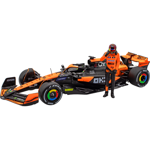 MOTORCYCLE SPECIALTIES 1.24 MCLAREN F1 WITH PIASTRI FIGURE