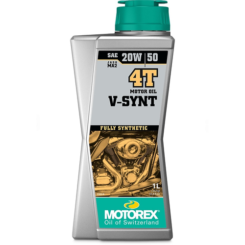 MOTOREX V-SYNT 4T 20W50 1 LITRE