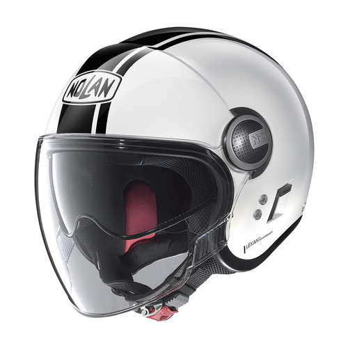 NOLAN N21 VISOR OPEN FACE DOLCE VITA WHITE BLACK 94 XS