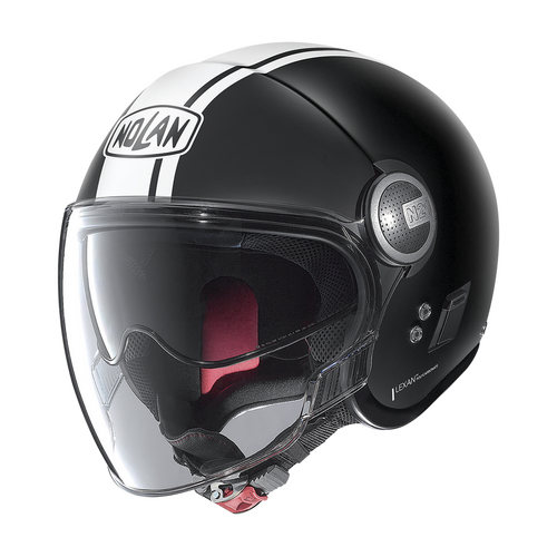 NOLAN N21 VISOR OPEN FACE DOLCE VITA FLAT BLACK WHITE 99 XS
