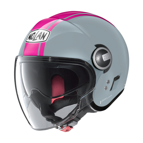 NOLAN N21 VISOR OPEN FACE DOLCE VITA ZEPHYR WHITE PINK 119 XXS