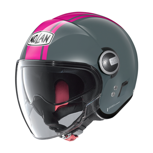 NOLAN N21 VISOR OPEN FACE DOLCE VITA SLATE GREY PINK 120 XXS