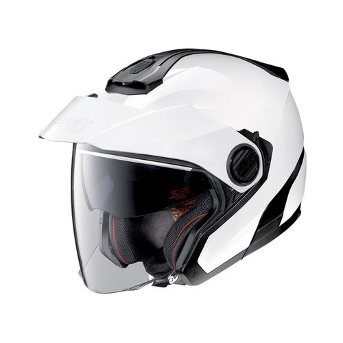 NOLAN N40-5 OPEN FACE + PEAK CLASSIC WHITE 5 S