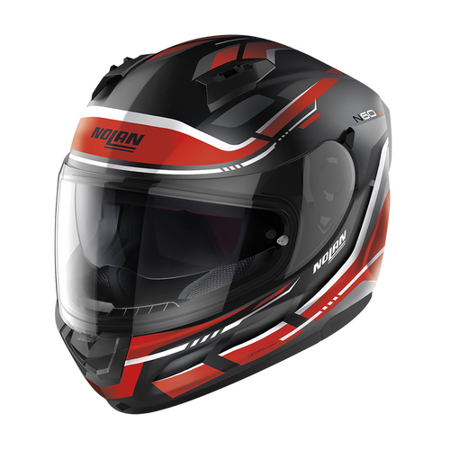 NOLAN N60-6 FULL FACE LANCER FLAT BLACK RED WHITE 62 XXS