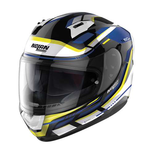 NOLAN N60-6 FULL FACE LANCER BLACK WHITE BLUE YELLOW 64 XXS