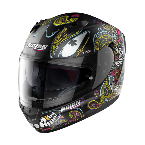 NOLAN N60-6 FULL FACE RITUAL FLAT BLACK MULTI COLOUR 67 XXS