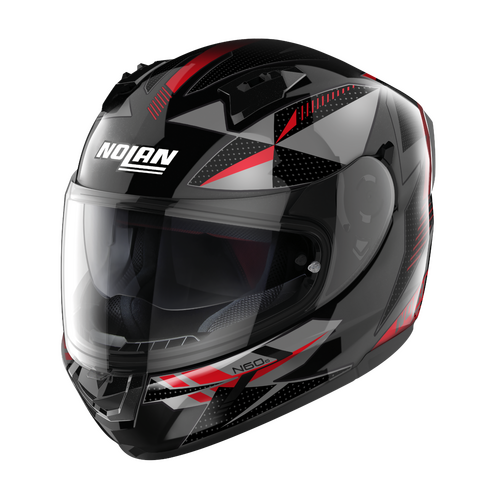 NOLAN N60-6 FULL FACE WIRING BLACK RED SILVER 74 XS