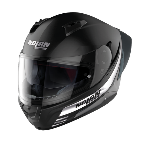 NOLAN N60-6 SPORT FULL FACE OUTSET FLAT BLACK WHITE 20 XS