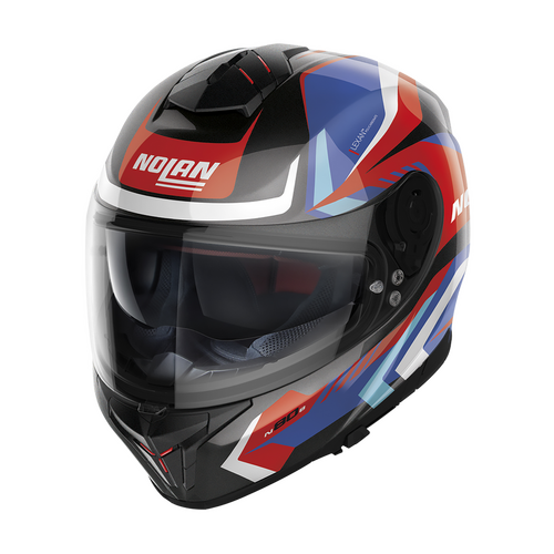NOLAN N80-8 FULL FACE RUMBLE BLACK RED BLUE WHITE 62 XXS