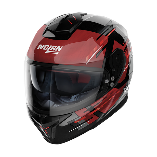 NOLAN N80-8 FULL FACE METEOR BLACK RED 68 XXS