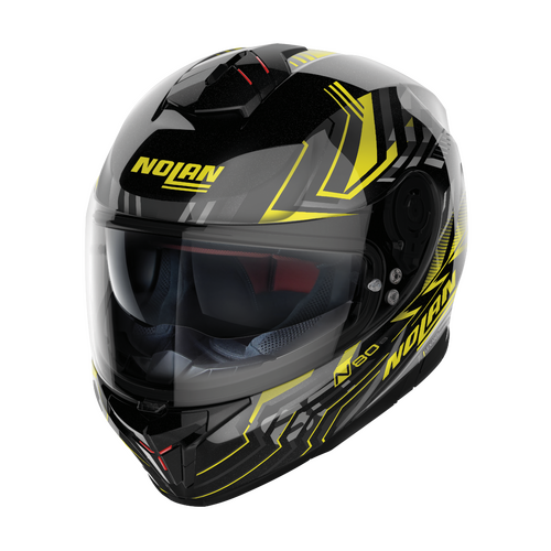 NOLAN N80-8 FULL FACE TURBOLENCE BLACK YELLOW 78 XS