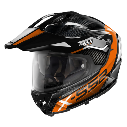 NOLAN X-552 UC ADVENTURE DINAMO CARBON ORANGE GREY 23 XXS
