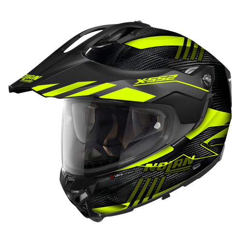 NOLAN X-552 UC ADVENTURE WINGSUIT FLAT CARBON YELLOW BLACK 26 XS