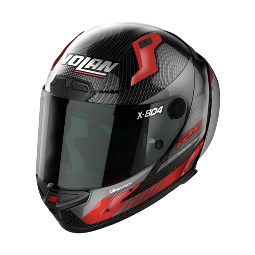 NOLAN X-804 RS FULL FACE HOT LAP CARBON RED 13 XS