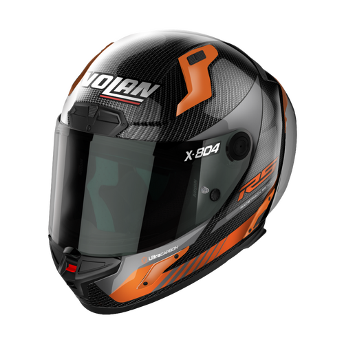 NOLAN X-804 RS FULL FACE HOT LAP CARBON ORANGE 14 XXS