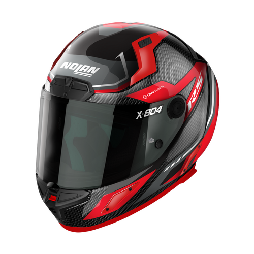 NOLAN X-804 RS FULL FACE MAVEN CARBON RED GREY 15 XXS