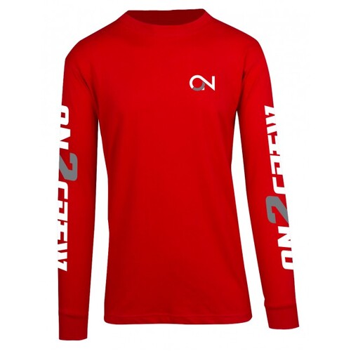 ON2CREW STATIK LONG SLEEVE TEE RED S