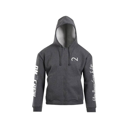 ON2CREW TIMELESS DARK GREY FLEECE HOODIE S