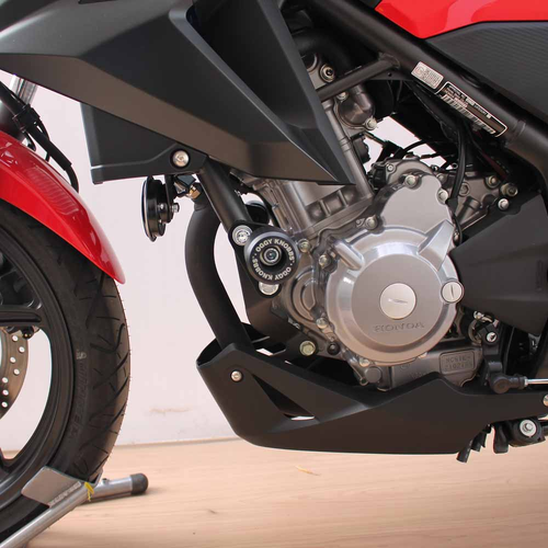 OGGY KNOBS FRAME SLIDERS BLACK - HONDA CB 300F '15-18
