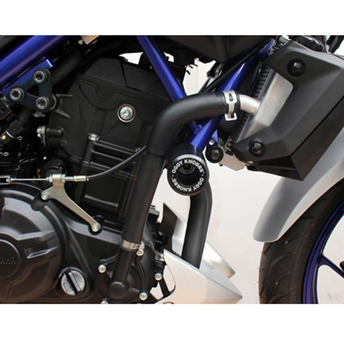 OGGY KNOBBS FRAME SLIDERS BLACK - YAMAHA MT-03 '15-25