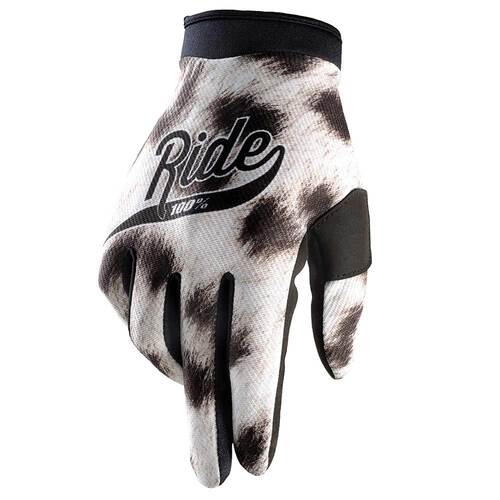 100% ITRACK RIDE GLOVES WHITE BLACK S