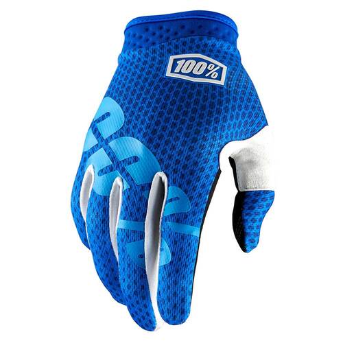 100% ITRACK GLOVES BLUE S