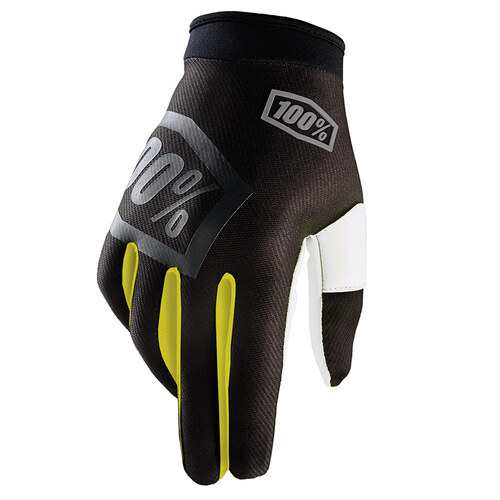 100% ITRACK INCOGNITO GLOVES BLACK YELLOW S