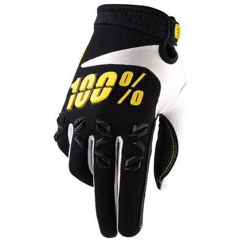 100% AIRMATIC GLOVES YELLOW BLACK S