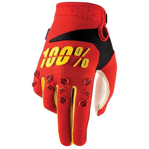 100% AIRMATIC GLOVES RED S