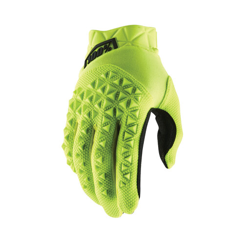 100% AIRMATIC YOUTH GLOVES FLURO YELLOW BLACK XL