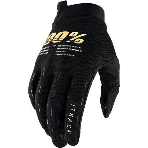 100% ITRACK YOUTH GLOVES BLACK S