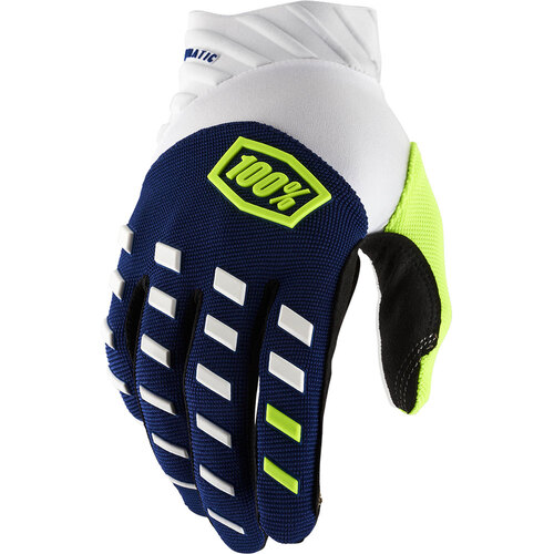 100% AIRMATIC GLOVES NAVY WHITE S