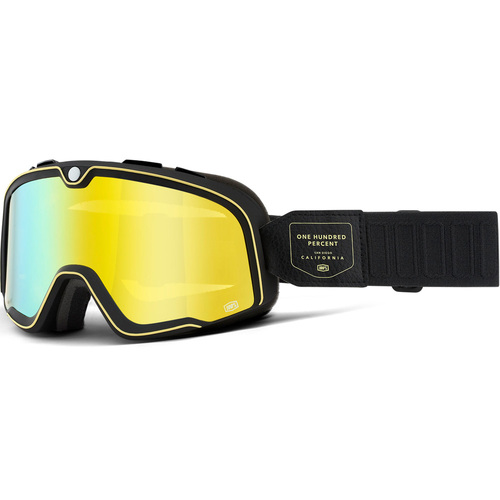 100% Barstow Goggle Caliber Flash Yellow Lens