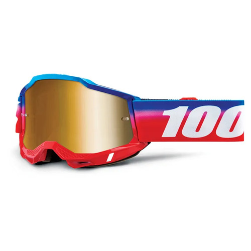 100% ACCURI 2 GOGGLE UNITY W/ MIRROR TRUE GOLD LENS