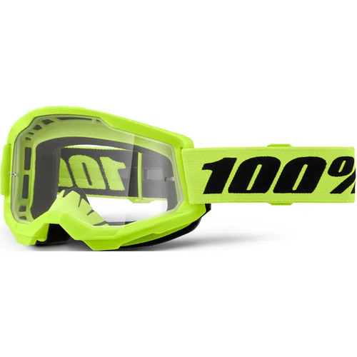 100% STRATA 2 GOGGLE NEON YELLOW