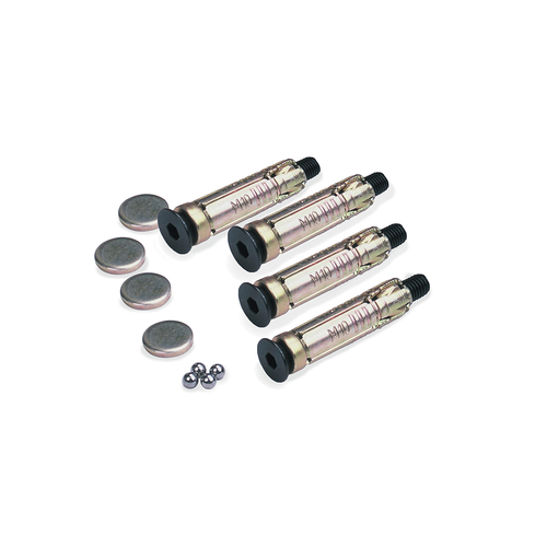 PACK OF 4 GROUND PLUGS BOLTS 6MM BALL BEARINGS & CAPS FOR AN