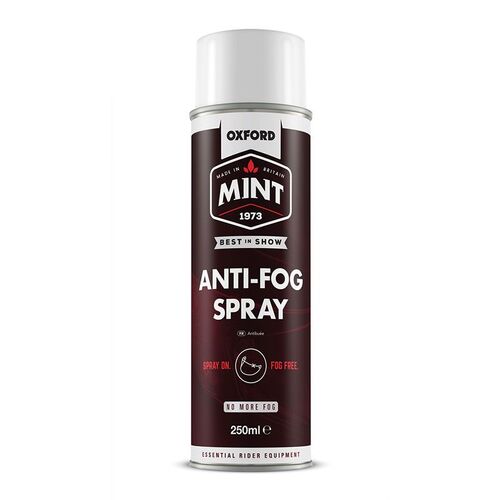 OXFORD MINT ANTI-FOG VISOR /GOGGLE SPRAY 250ML