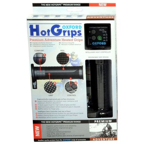 OXFORD HOT GRIPS PREMIUM ADVENTURE WITH V8 SWITCH