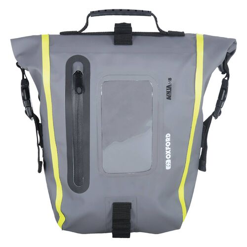 OXFORD AQUA LUGGAGE M8 TANK PACK BLACK GREY FLURO