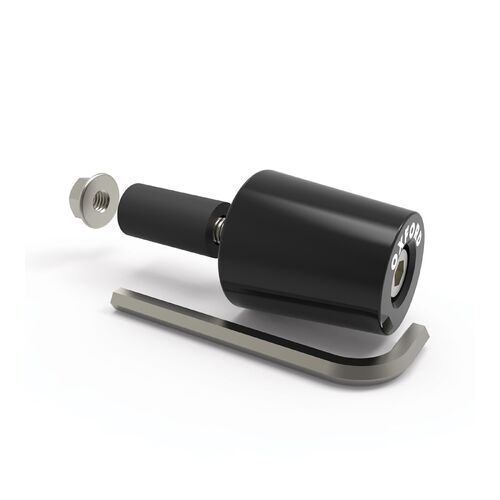 OXFORD HANDLEBAR END WEIGHTS BLACK ANODISED 67G PR