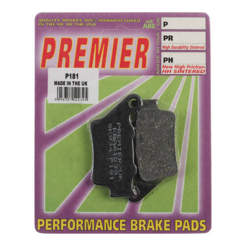 Premier Brake Pads P Organic Standard - P181