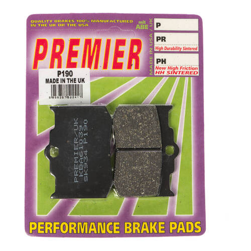 Premier Brake Pads P Organic Standard - P190